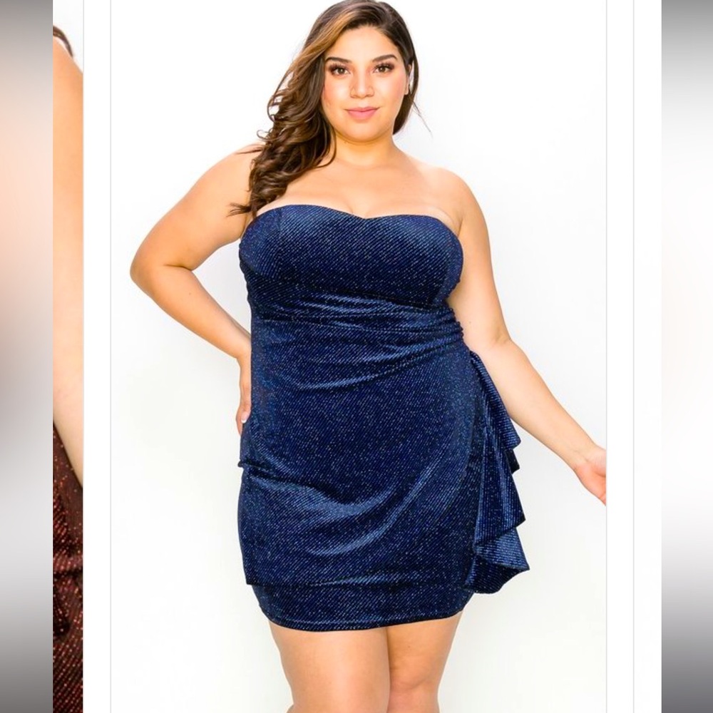 Cocktail plus-size sparkling Dress 👗